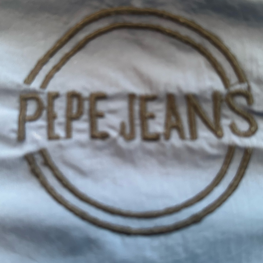 Boys Pepe Jeans London Colorblock Bomber Jacket Navy White Red Size 12/152 Warm - Picture 11 of 13